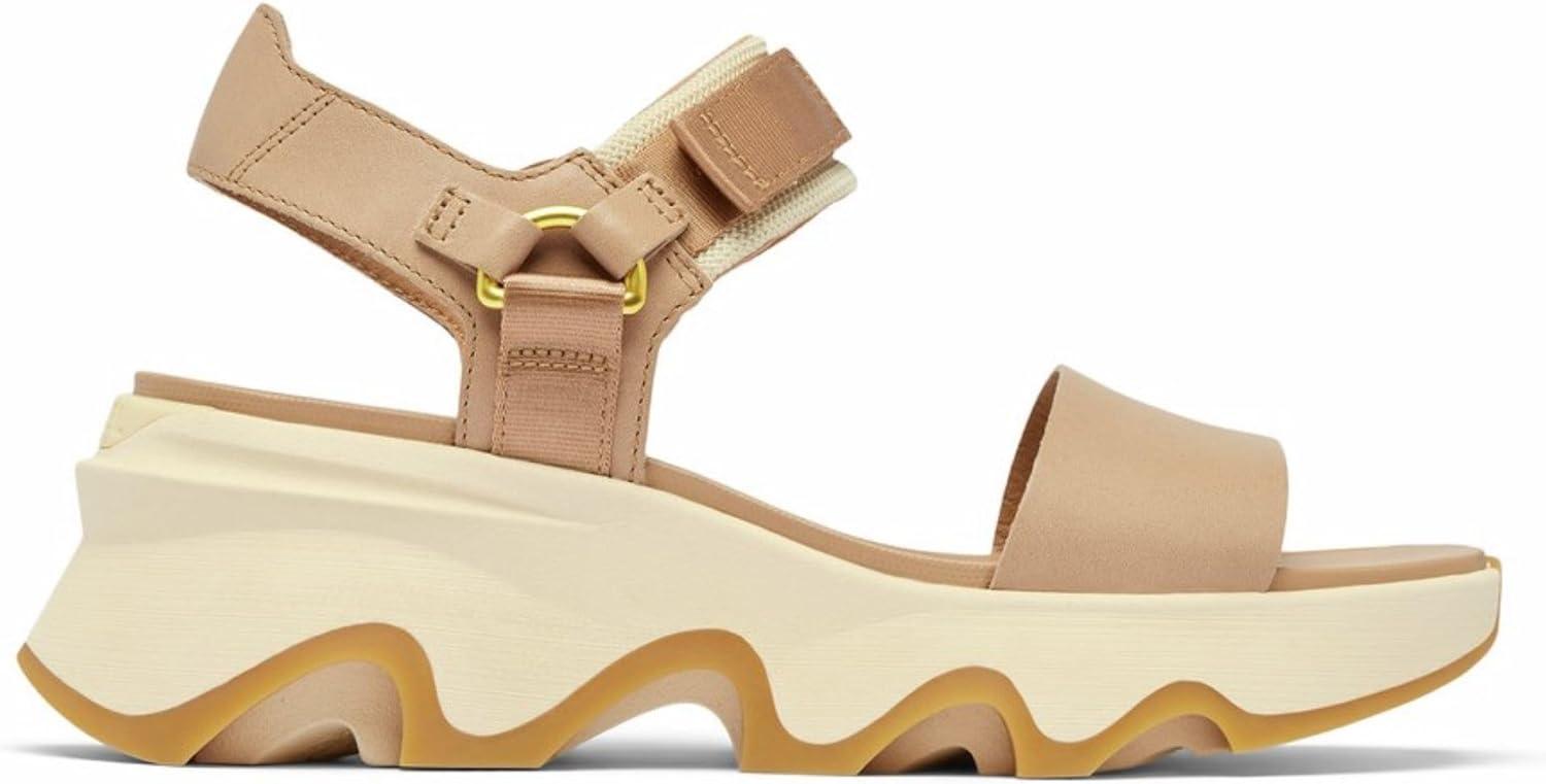 image:imageSorel Womens Kinetic Impact Y Strap High SandalsHonest BeigeHoney White