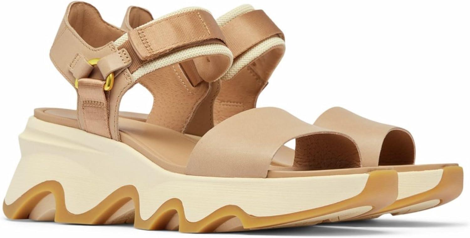 image:imageSorel Womens Kinetic Impact Y Strap High SandalsHonest BeigeHoney White