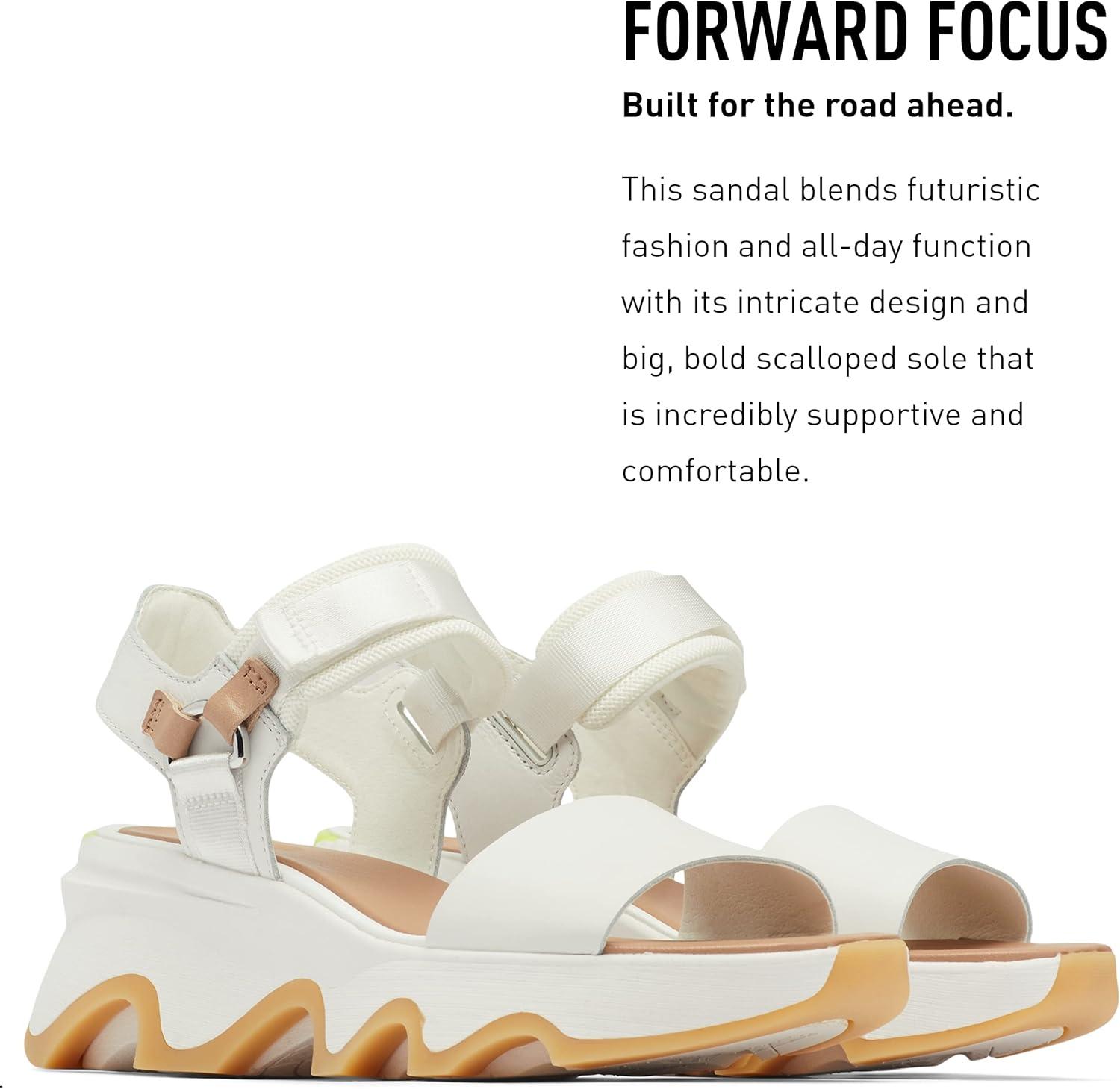 image:imageSorel Womens Kinetic Impact Y Strap High SandalsSea Salt Radiation
