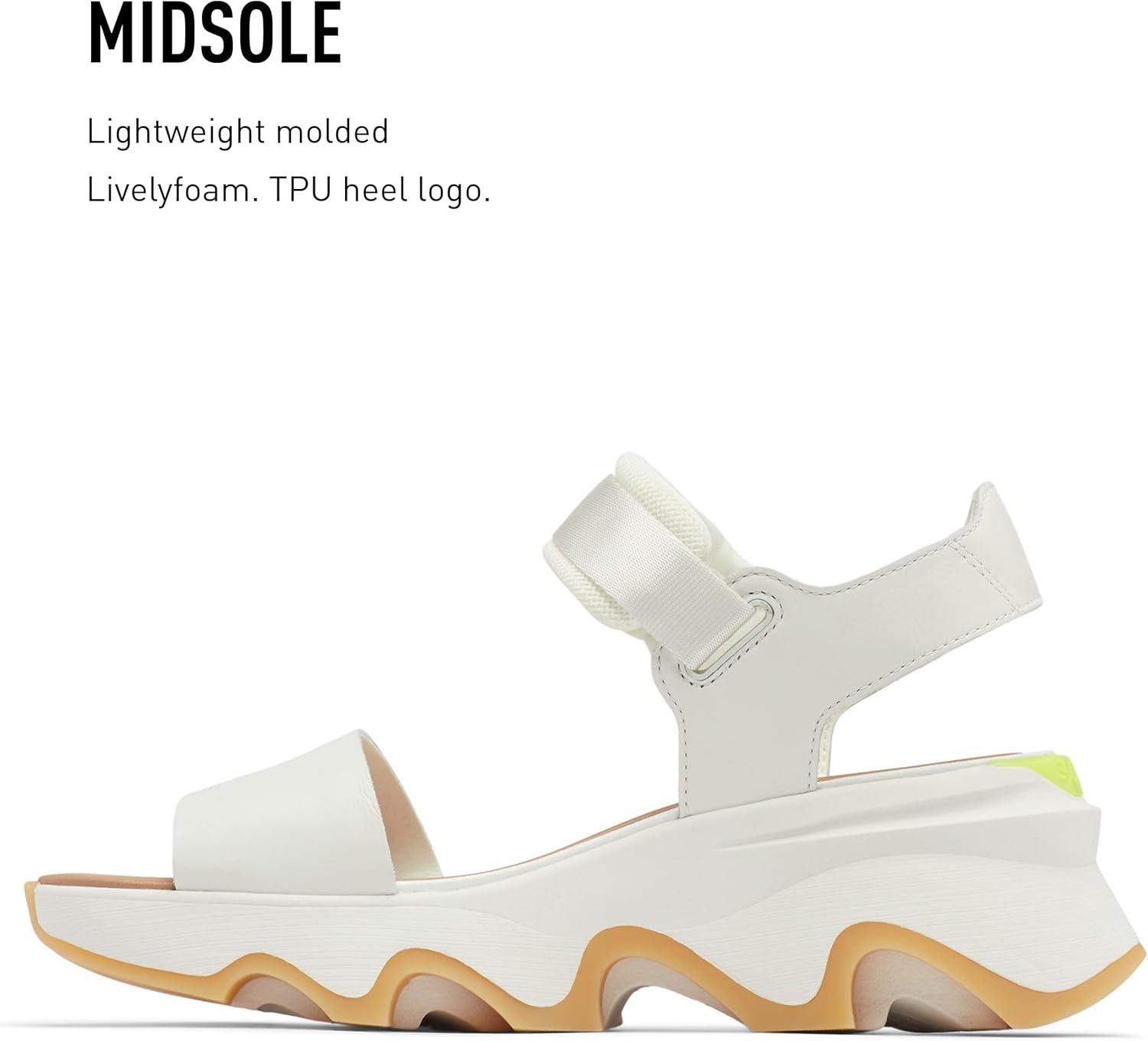 image:imageSorel Womens Kinetic Impact Y Strap High SandalsSea Salt Radiation