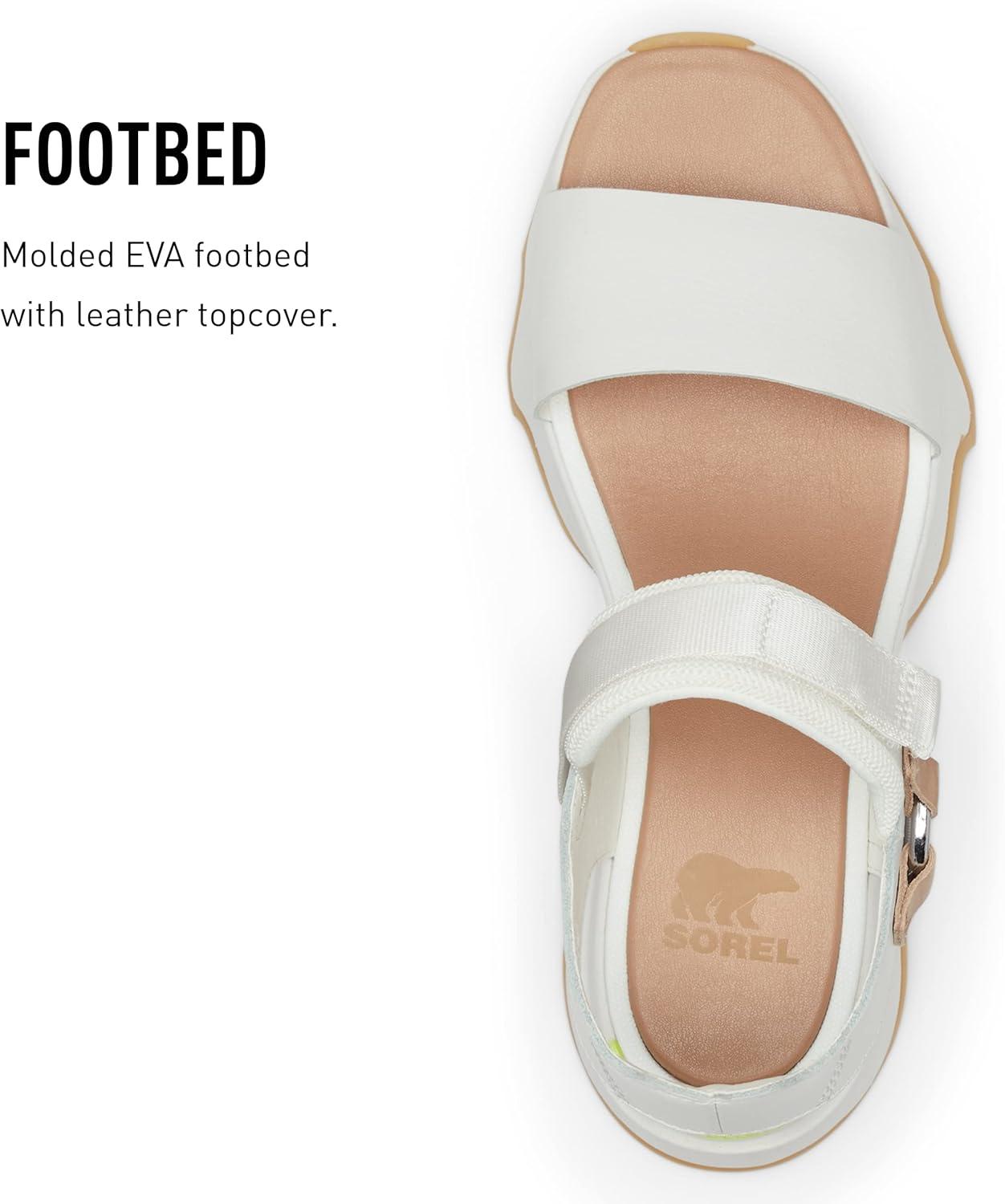 image:imageSorel Womens Kinetic Impact Y Strap High SandalsSea Salt Radiation