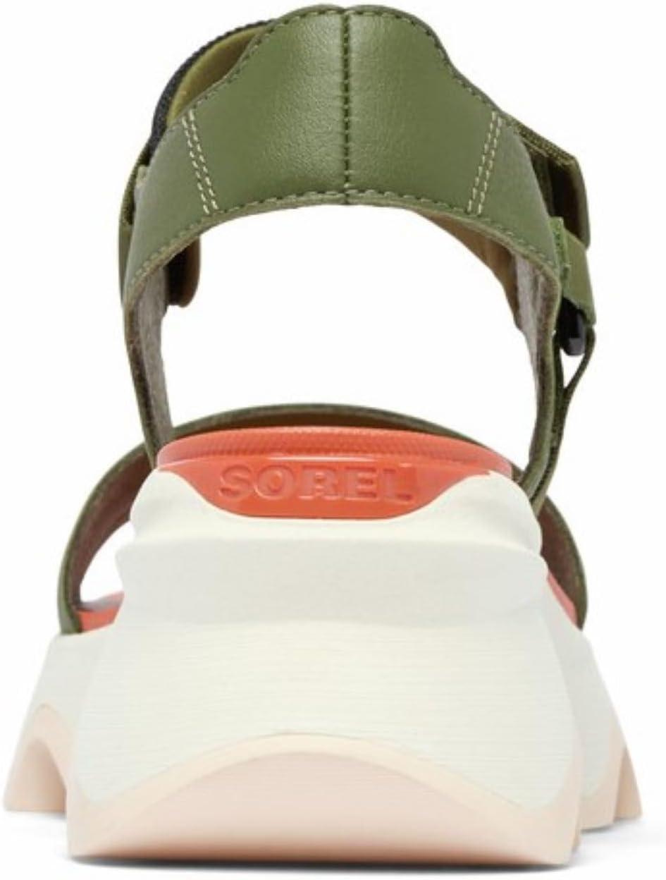 image:imageSorel Womens Kinetic Impact Y Strap High SandalsUtility GreenPearlescent