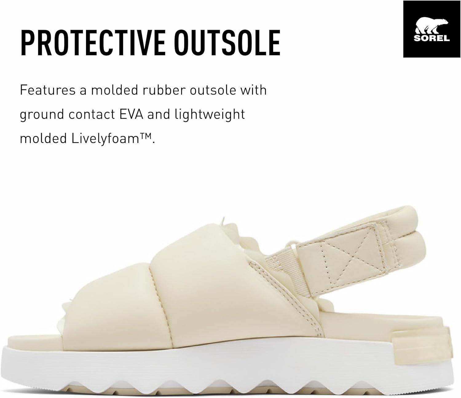 image:imageSorel Womens Viibe Slingback SlipOnsHoney White Sea Salt