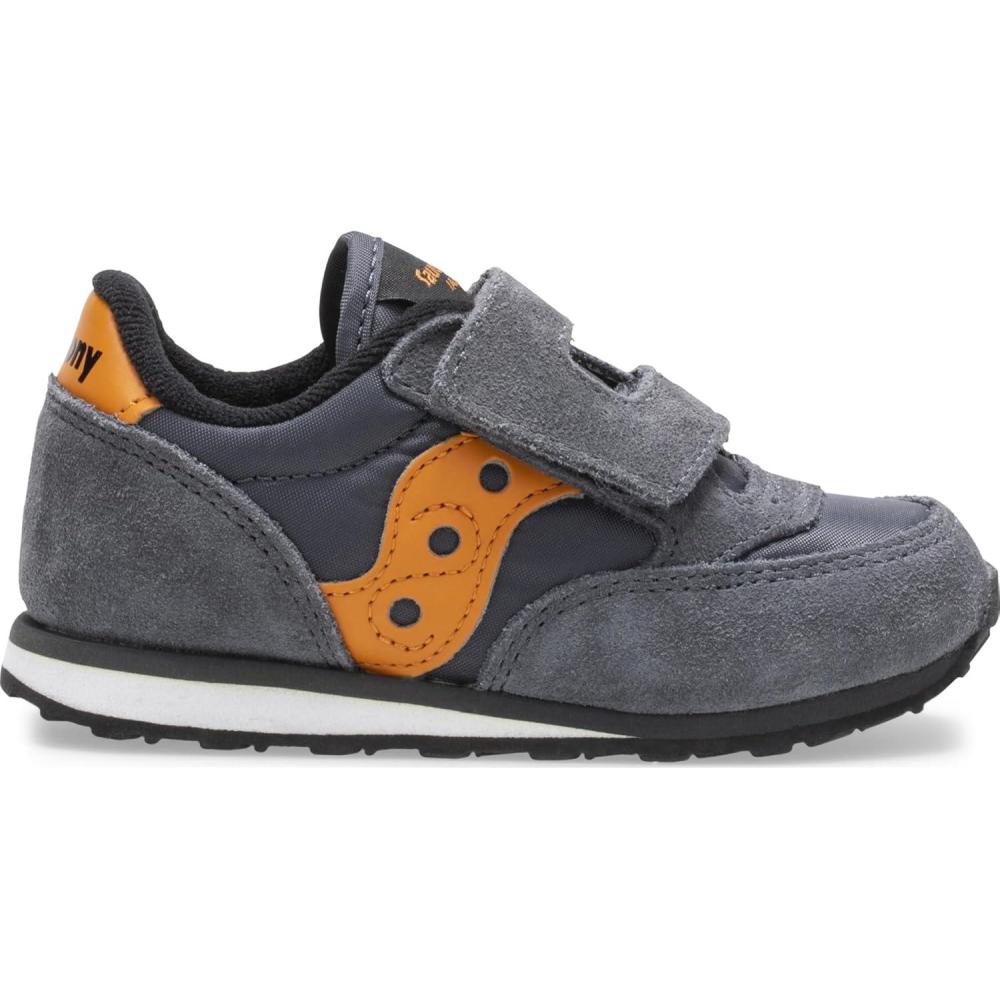 image:imageSaucony Baby Jazz Hook ampamp Loop SneakersGreyOrange