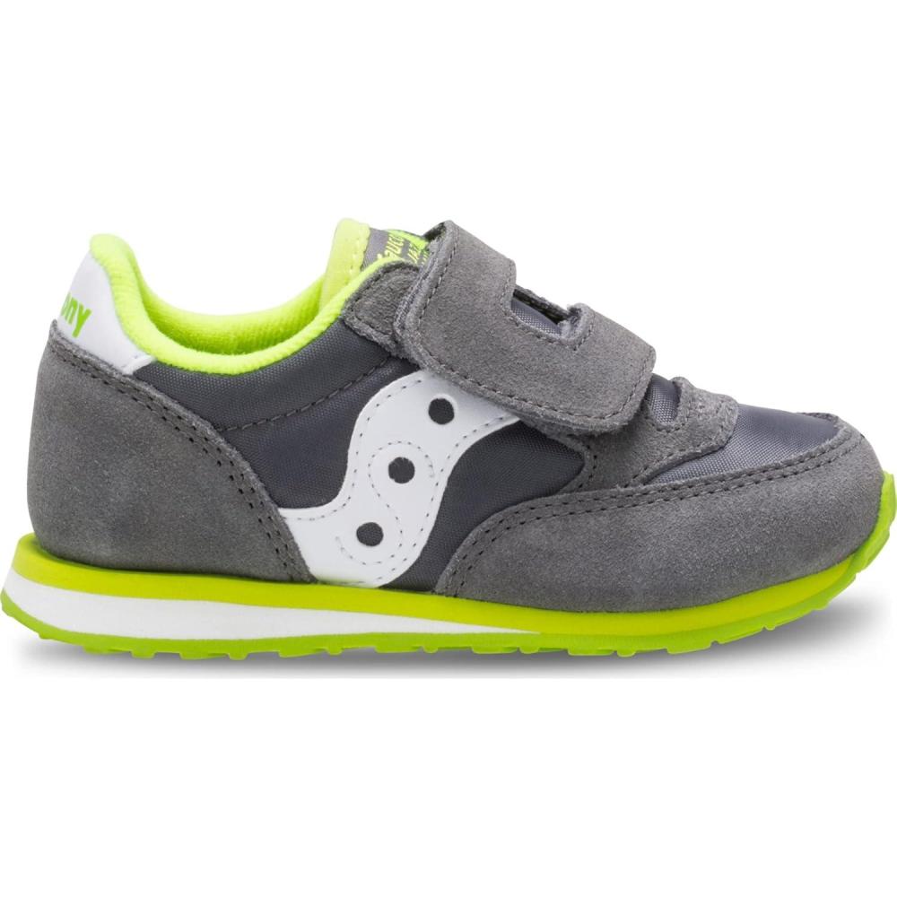 image:imageSaucony Baby Jazz Hook ampamp Loop SneakersGreyWhite