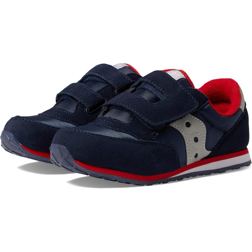 image:imageSaucony Baby Jazz Hook ampamp Loop SneakersNavyGreyRed