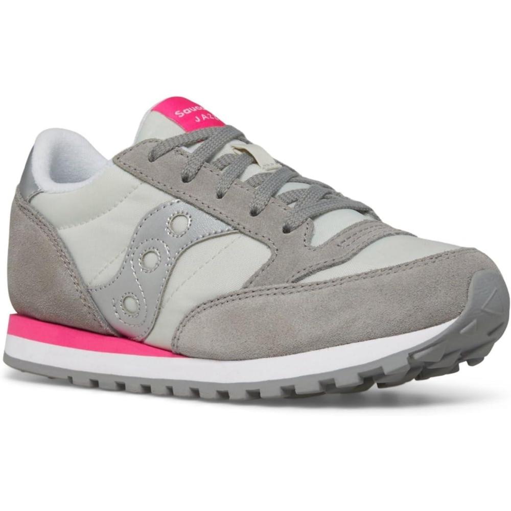 image:imageSaucony Kids Jazz Original SneakersGreySilverPink