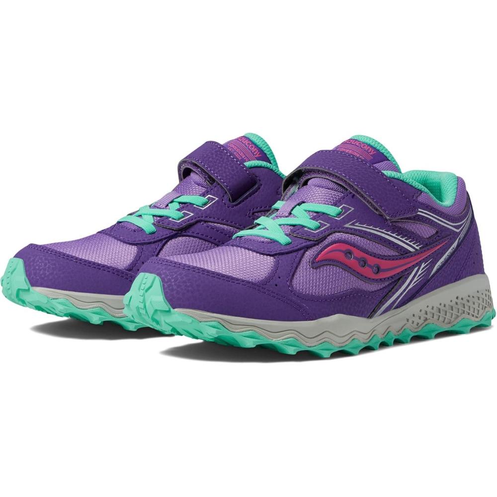 image:imageSaucony UnisexChild Cohesion Tr14 Alternative Closure Trail Running ShoePurplePink