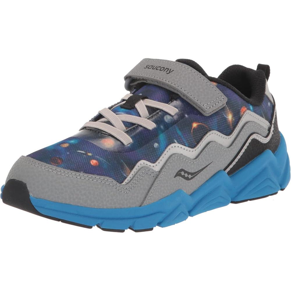 image:imageSaucony UnisexChild Flash Alternative Closure 20 SneakerGreyBlueSpace