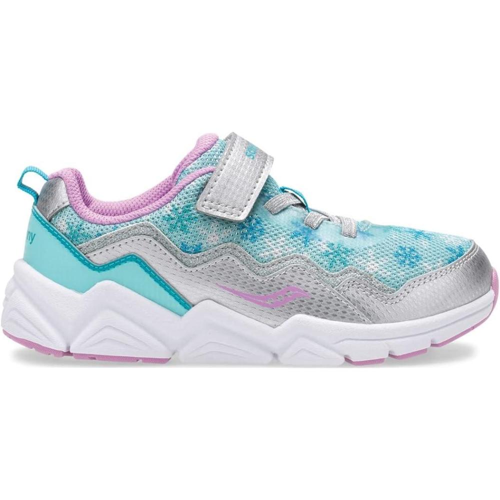 image:imageSaucony UnisexChild Flash Alternative Closure 20 SneakerTurqSilver