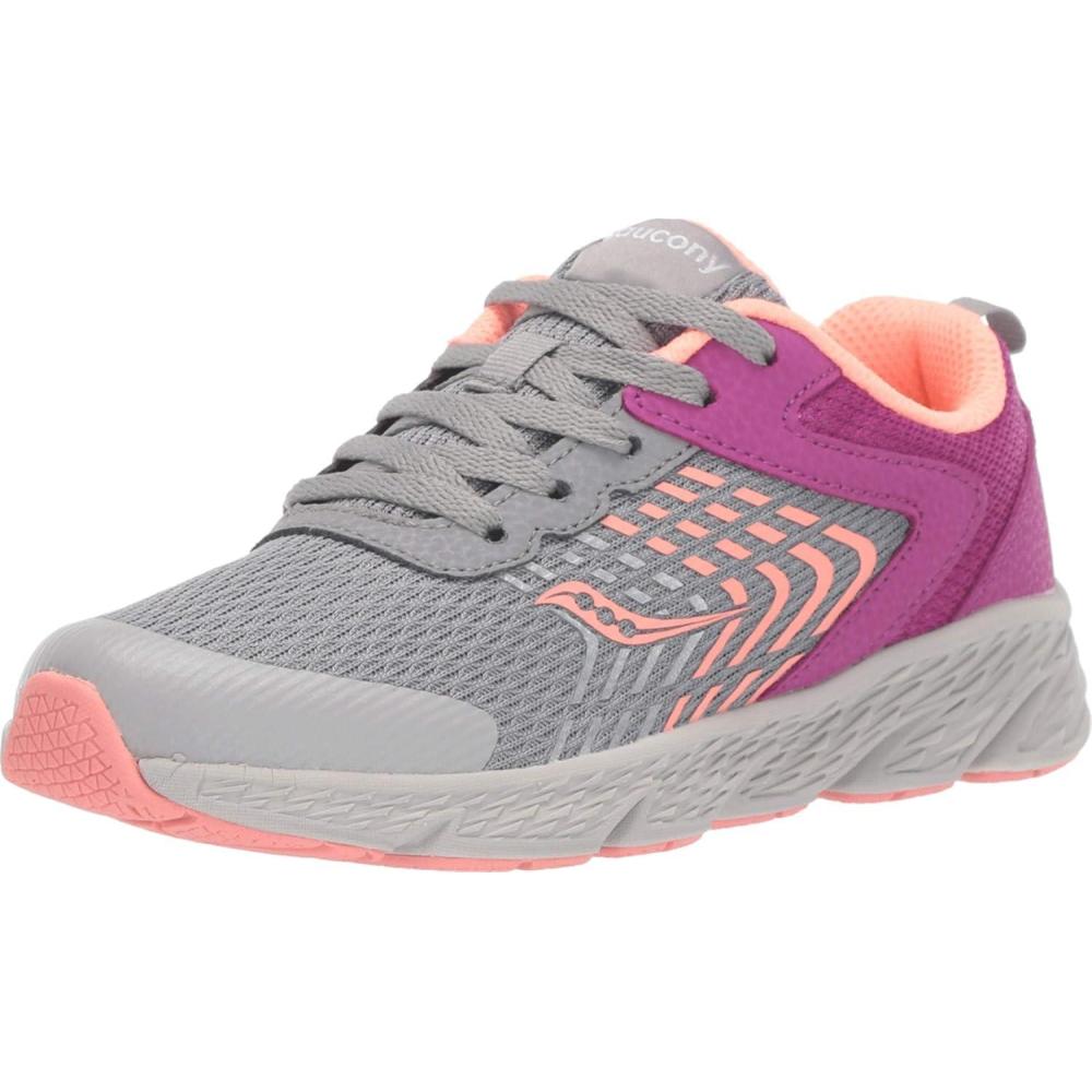 image:imageSaucony UnisexChild Wind Running ShoePurpleGrey