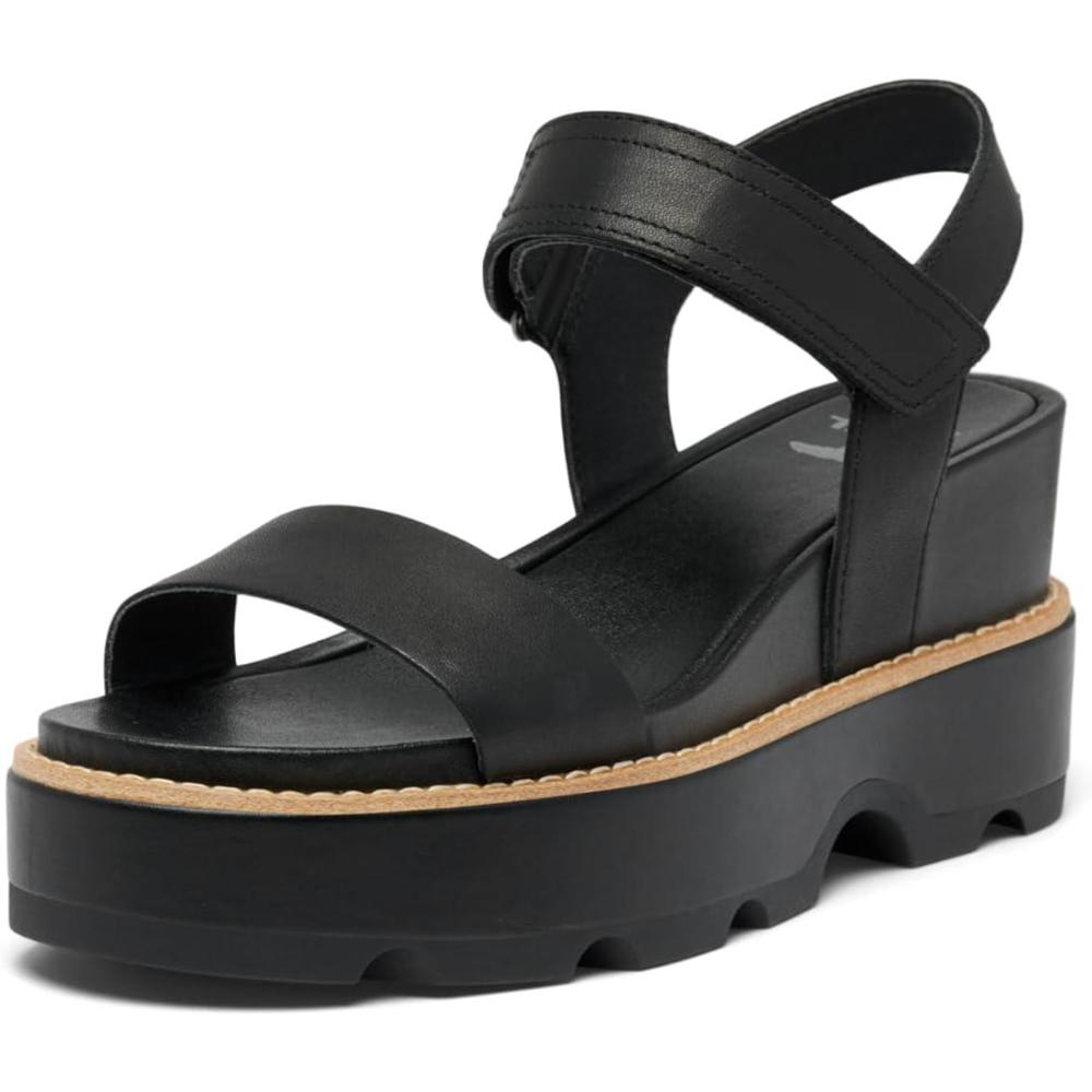image:imageSorel Womens Joanie IV Y Strap WedgeBlackSea Salt