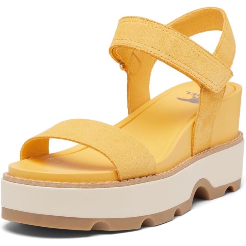 image:imageSorel Womens Joanie IV Y Strap WedgeYellow Ray  Honey White