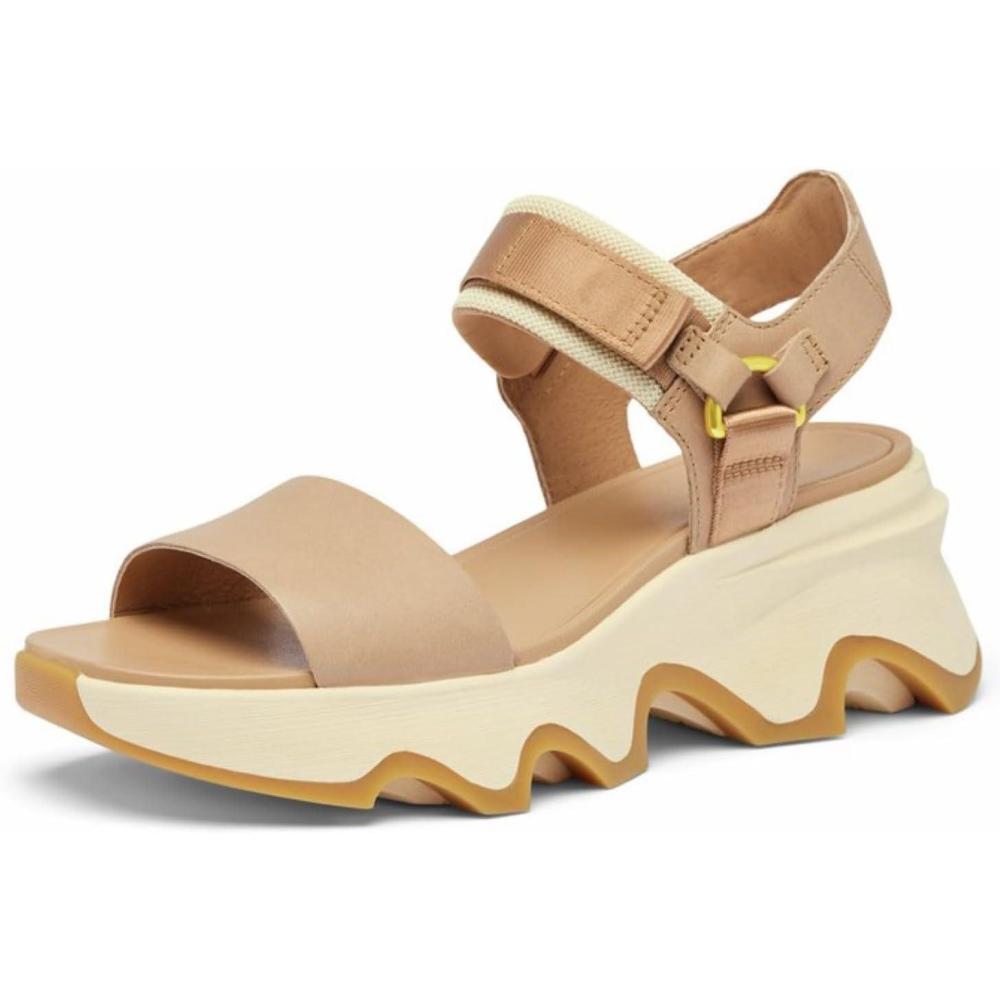 image:imageSorel Womens Kinetic Impact Y Strap High SandalsHonest BeigeHoney White