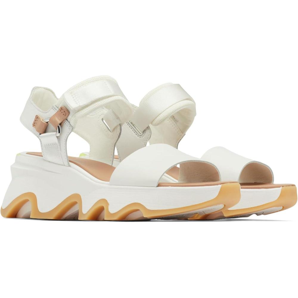 image:imageSorel Womens Kinetic Impact Y Strap High SandalsSea Salt  Radiation