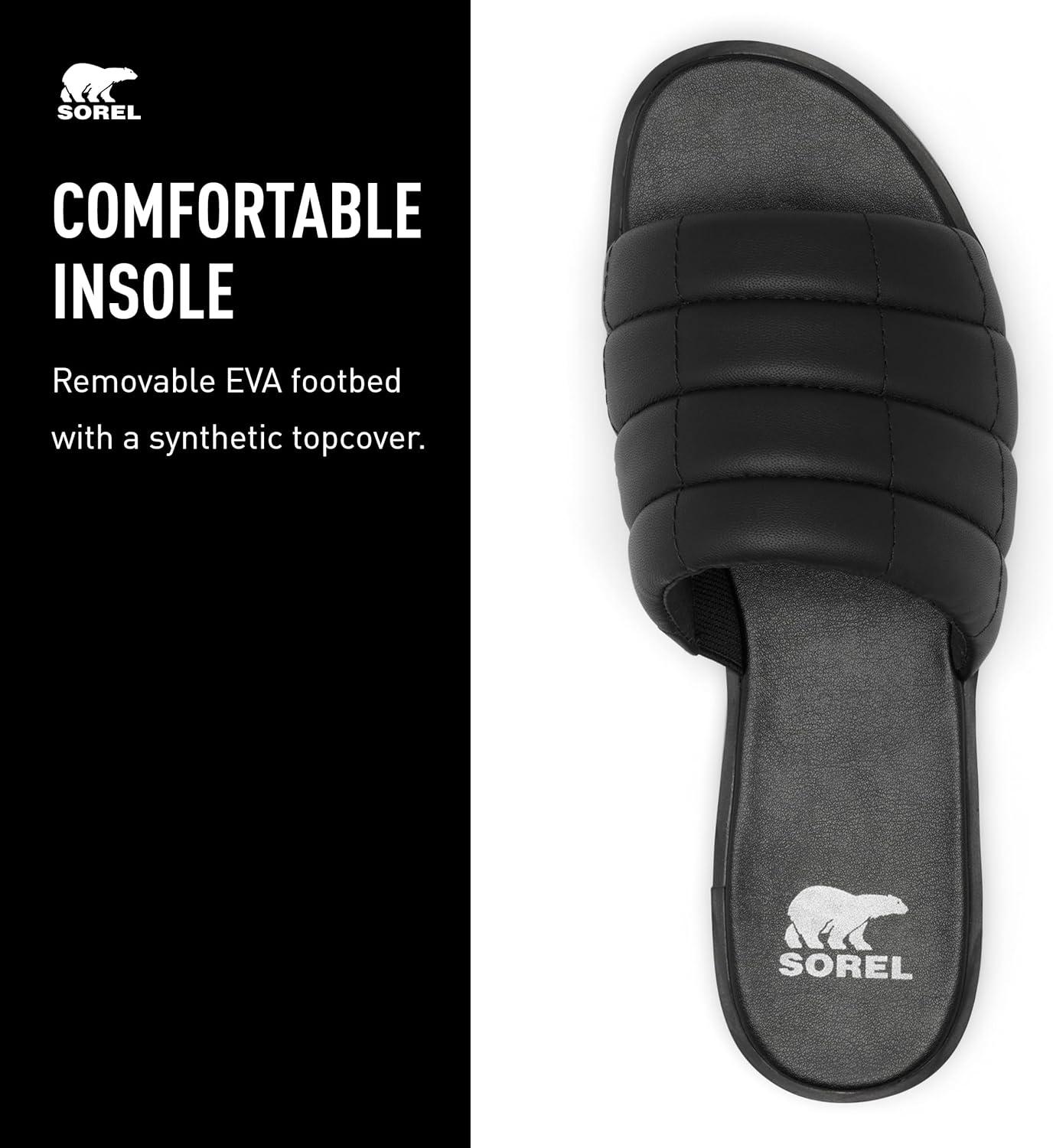 image:imageSorel Womens Ella lll Slide SandalsBlack Black