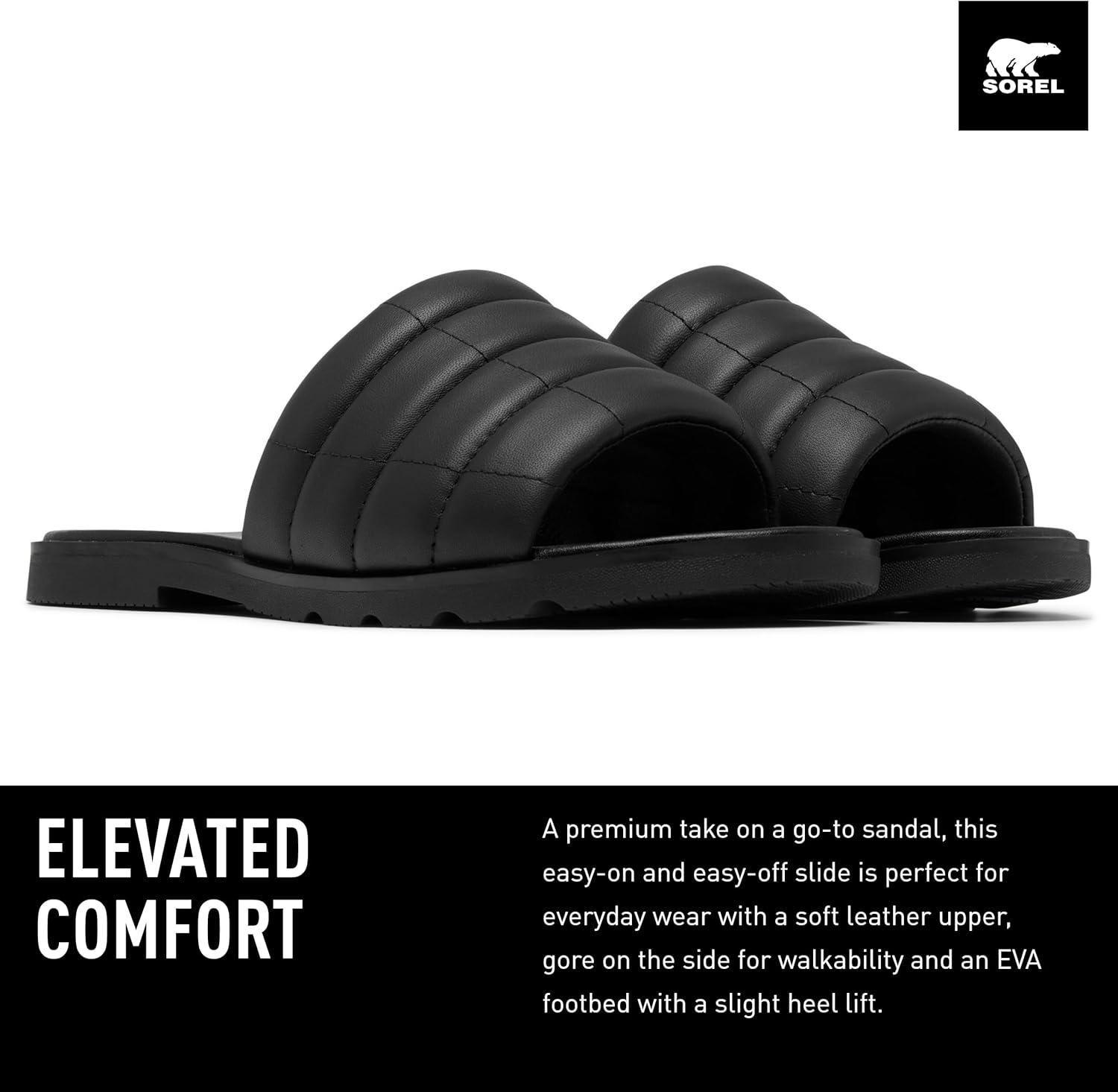 image:imageSorel Womens Ella lll Slide SandalsBlack Black