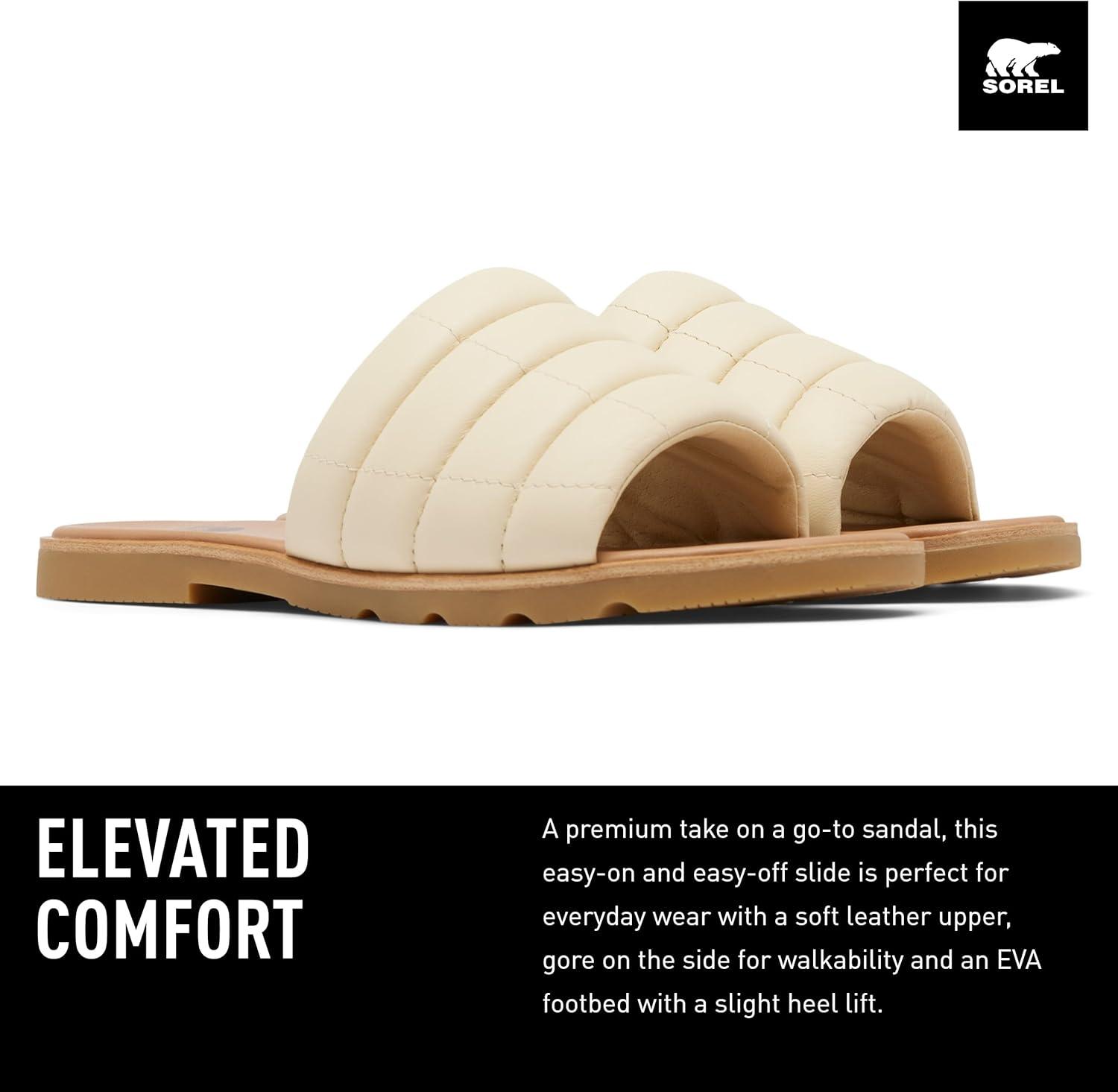 image:imageSorel Womens Ella lll Slide SandalsHoney White Gum 16