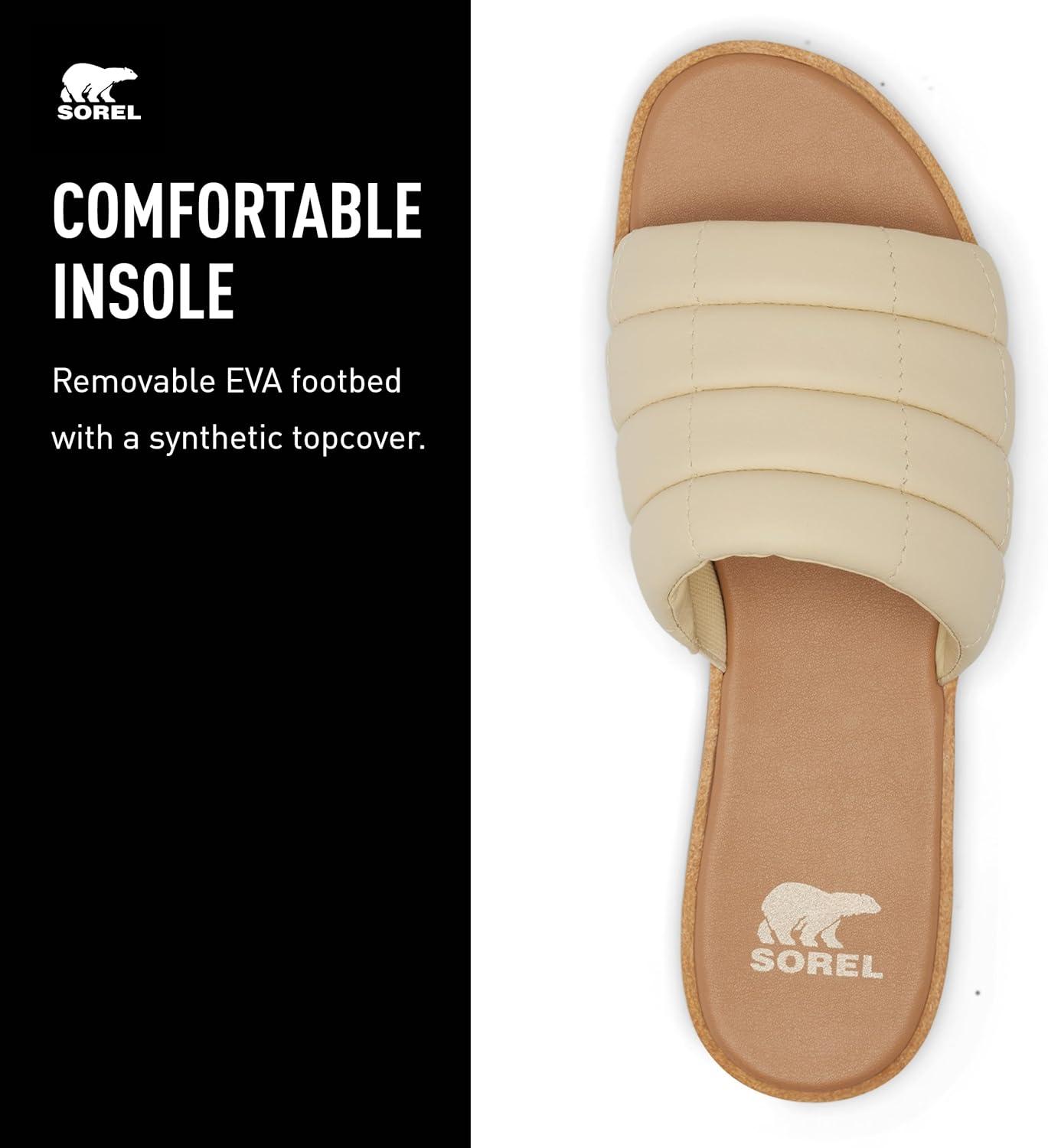 image:imageSorel Womens Ella lll Slide SandalsHoney White Gum 16