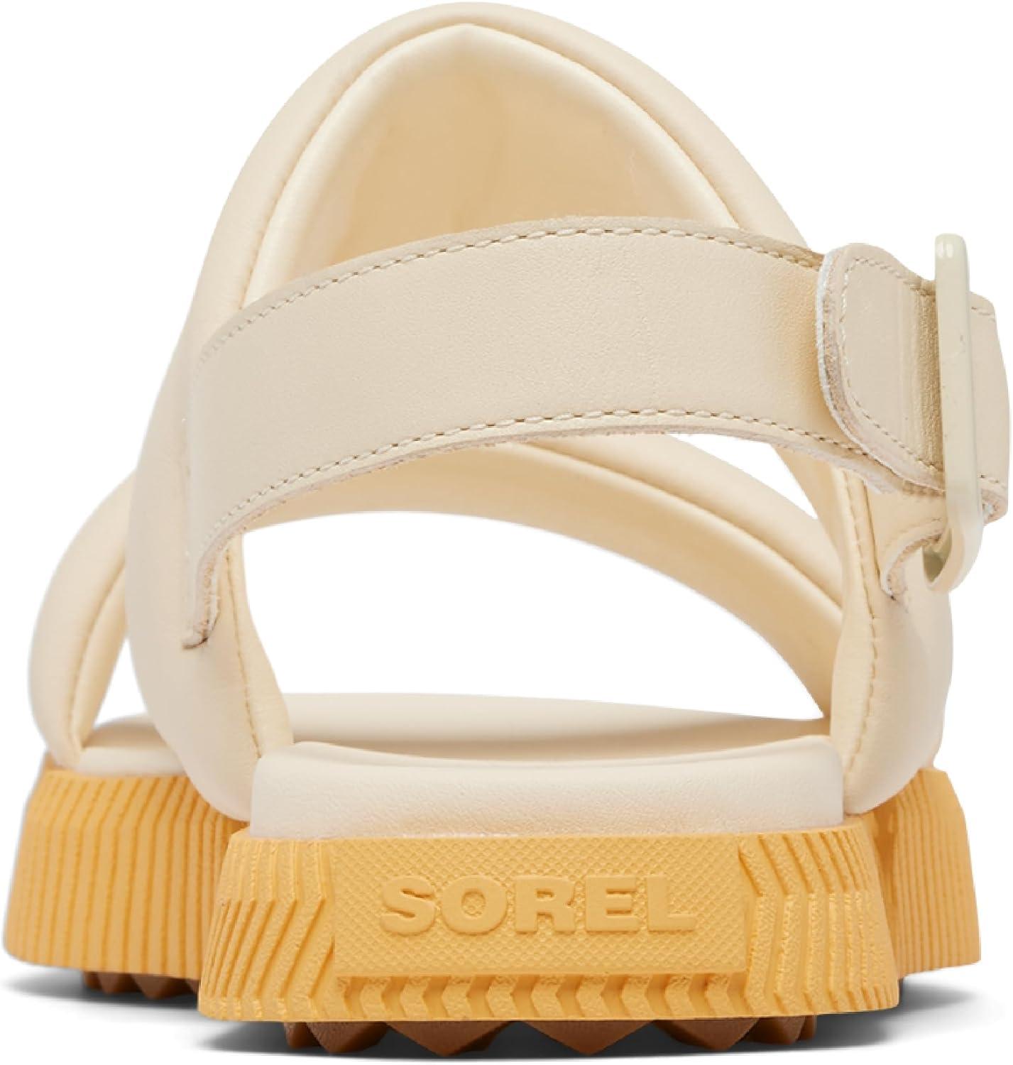 image:imageSorel Womens Ona Streetworks Go To Flat SandalsHoney White Yellow Ray