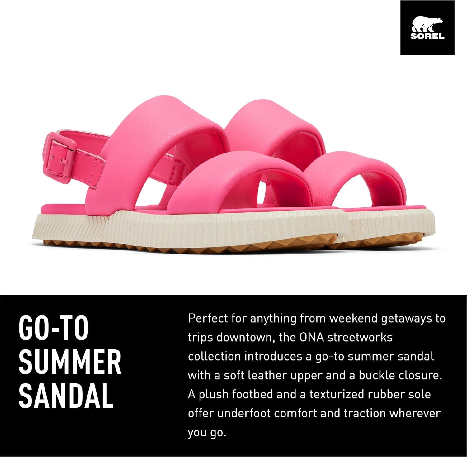 image:imageSorel Womens Ona Streetworks Go To Flat SandalsNico Chalk