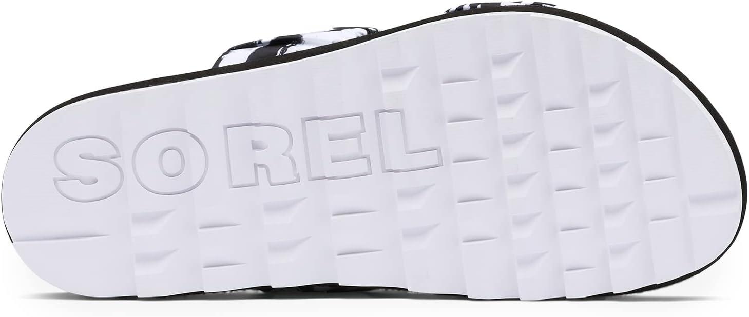 image:imageSorel Womens Roaming Two Strap Slide SandalsBlackWhite