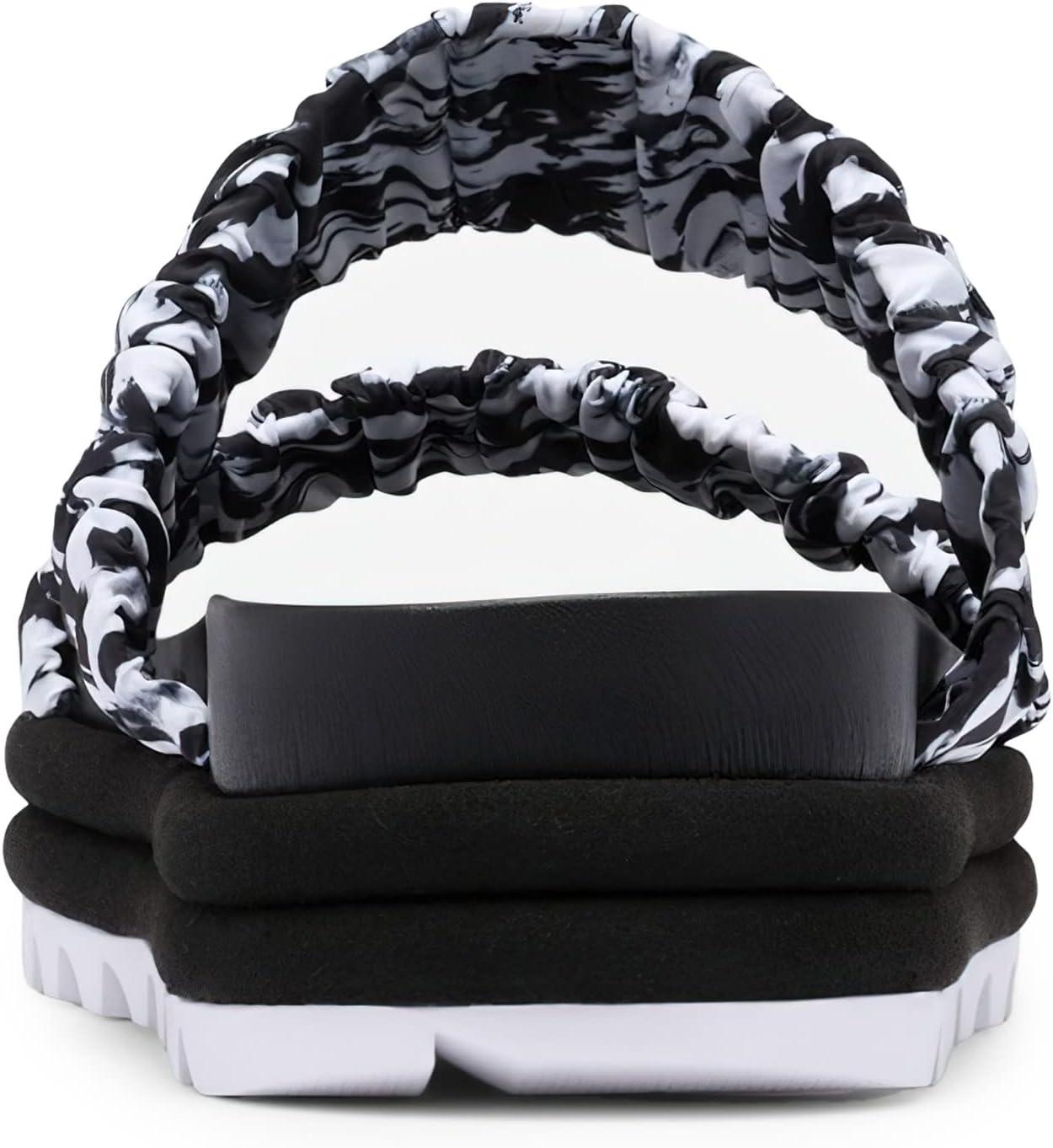image:imageSorel Womens Roaming Two Strap Slide SandalsBlackWhite