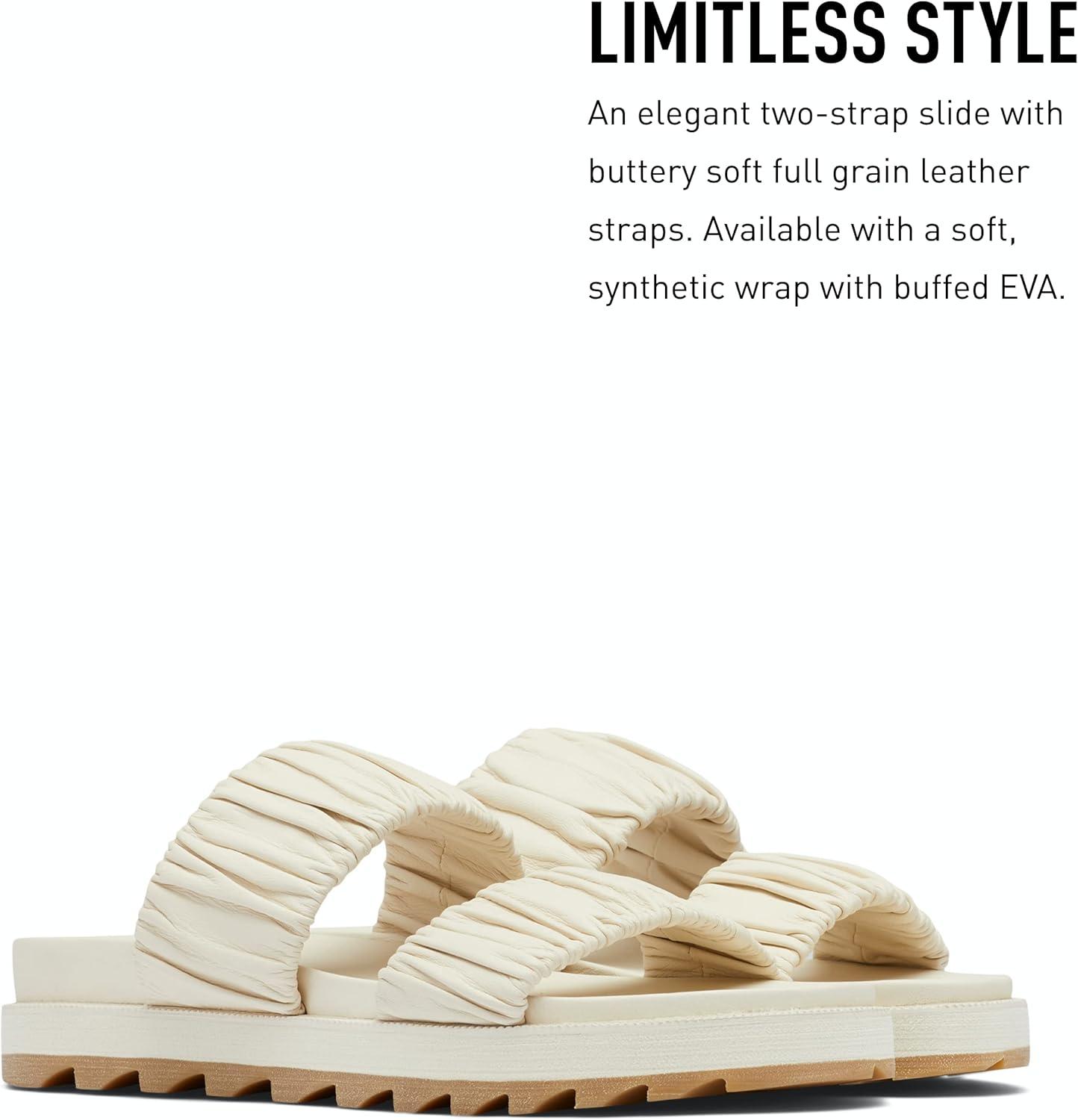 image:imageSorel Womens Roaming Two Strap Slide SandalsChalk Gum 17