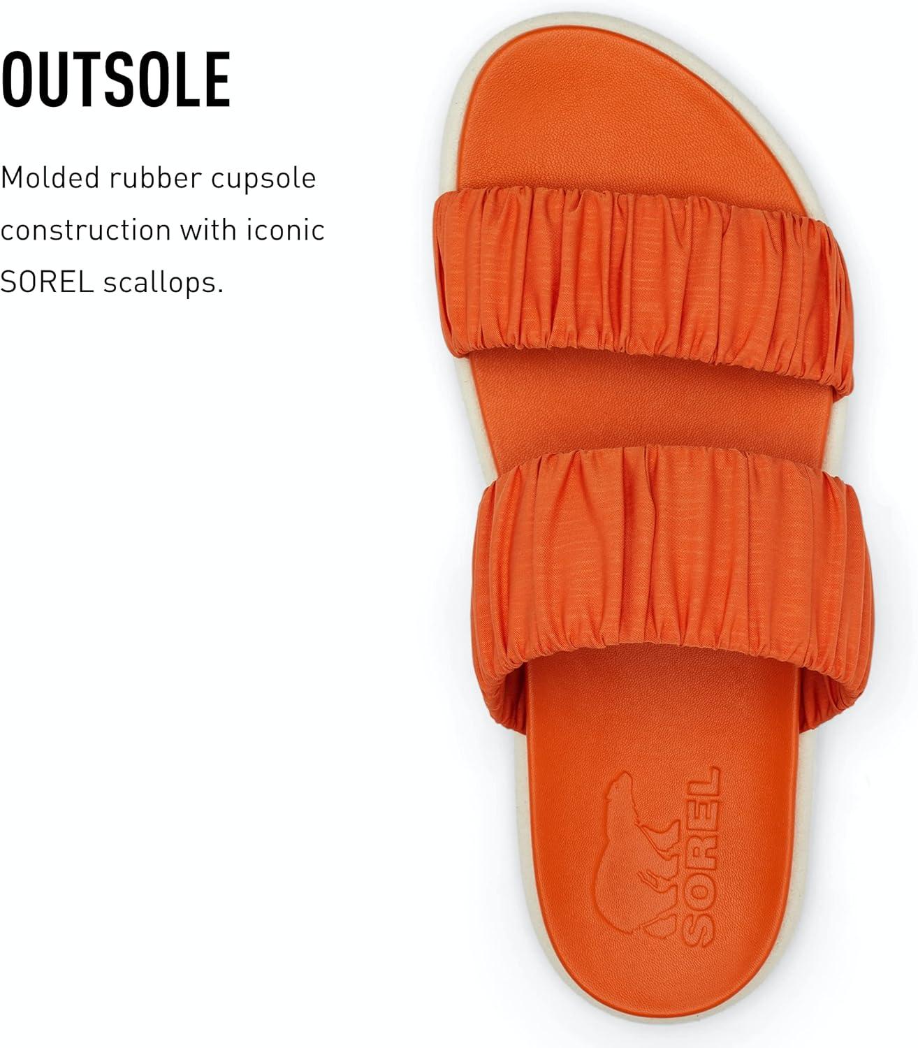 image:imageSorel Womens Roaming Two Strap Slide SandalsDesert Sun Chalk