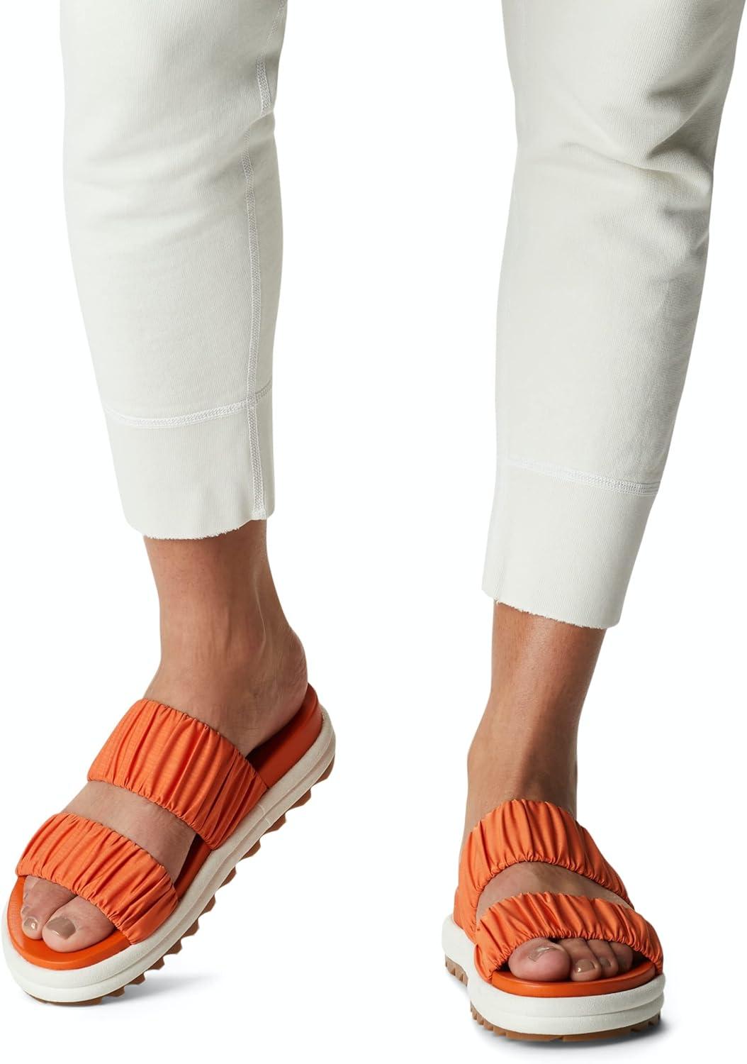 image:imageSorel Womens Roaming Two Strap Slide SandalsDesert Sun Chalk