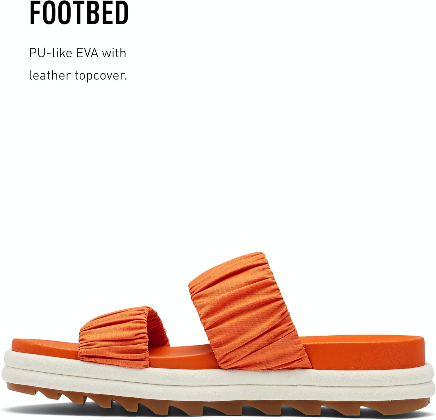 image:imageSorel Womens Roaming Two Strap Slide SandalsDesert Sun Chalk