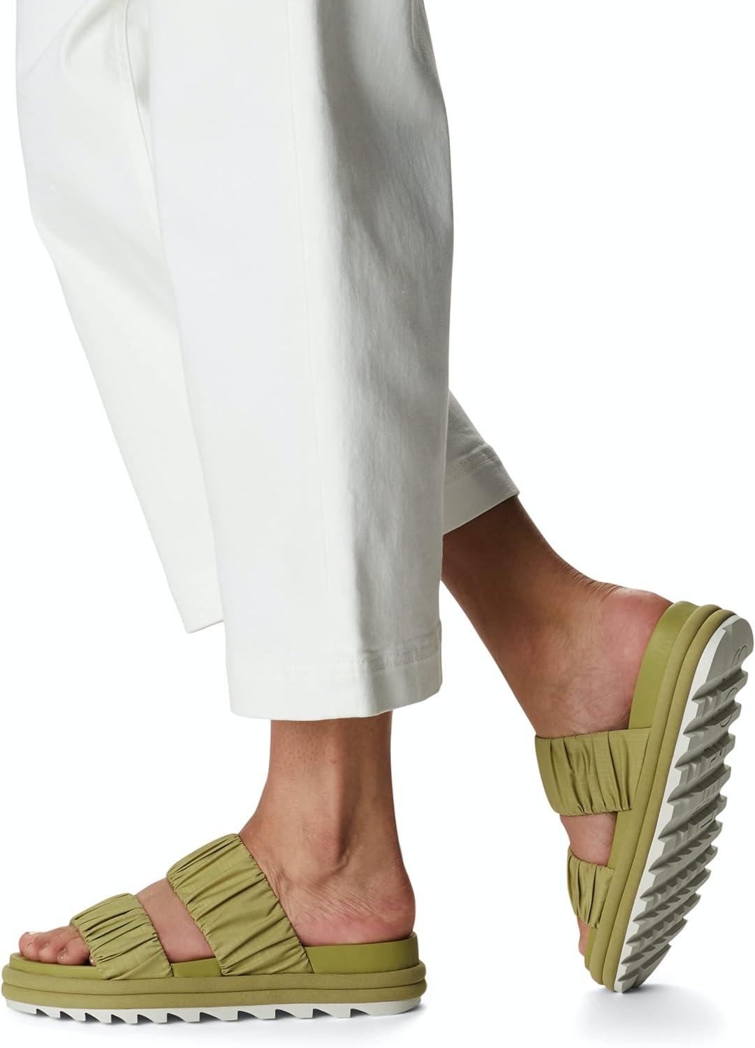 image:imageSorel Womens Roaming Two Strap Slide SandalsOlive Shade Chalk