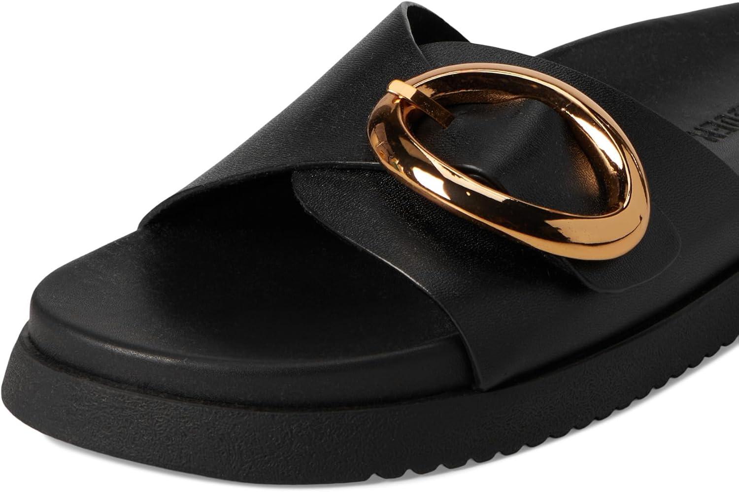 image:imageSteve Madden Womens Mandie Slide SandalBlack Leather