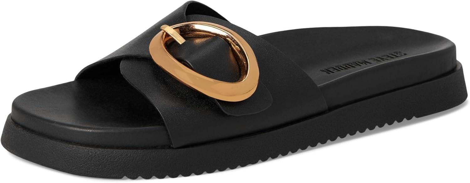 image:imageSteve Madden Womens Mandie Slide SandalBlack Leather