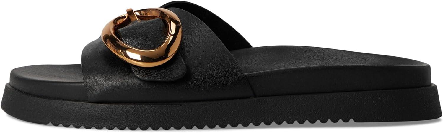 image:imageSteve Madden Womens Mandie Slide SandalBlack Leather