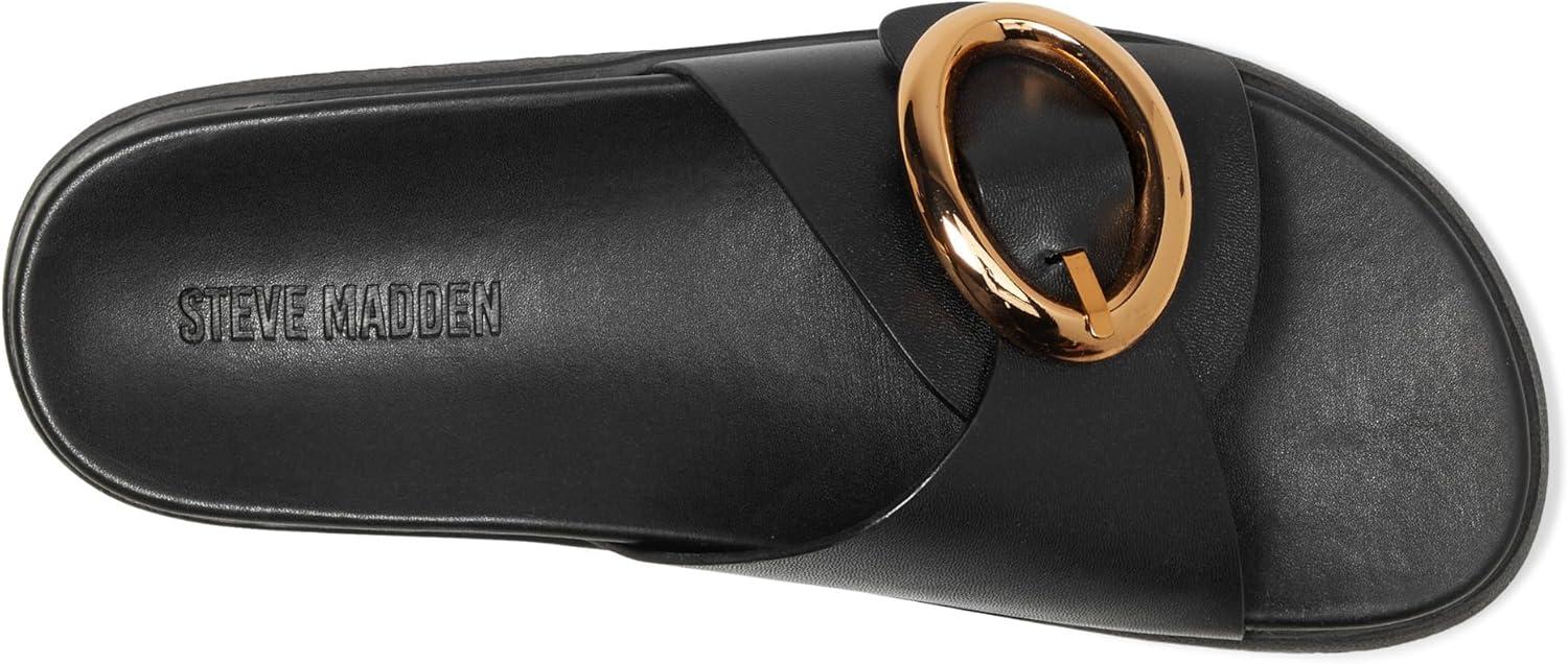 image:imageSteve Madden Womens Mandie Slide SandalBlack Leather