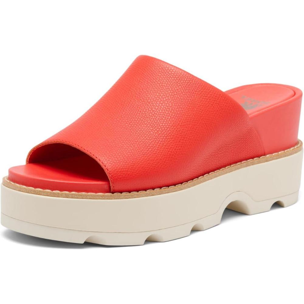 image:imageSorel Womens Joanie IV Slide Wedge SandalsRed Glo Sea Salt