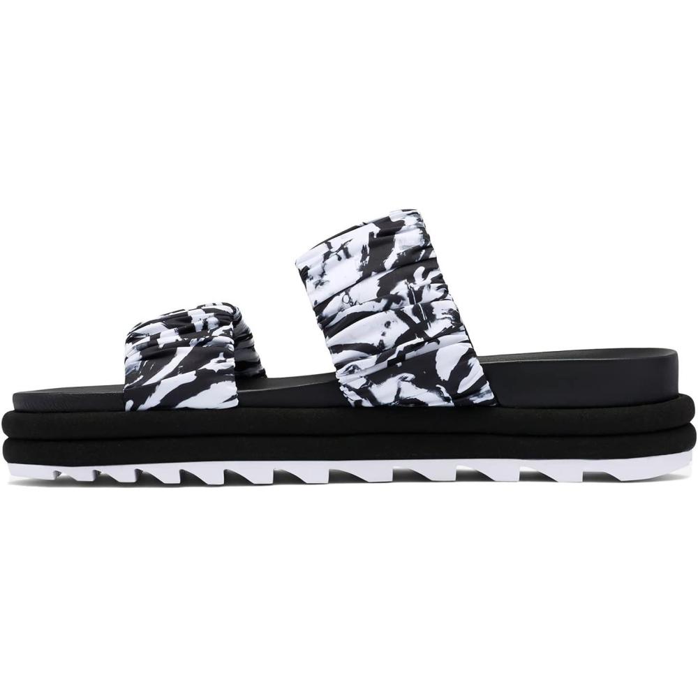 image:imageSorel Womens Roaming Two Strap Slide SandalsBlackWhite