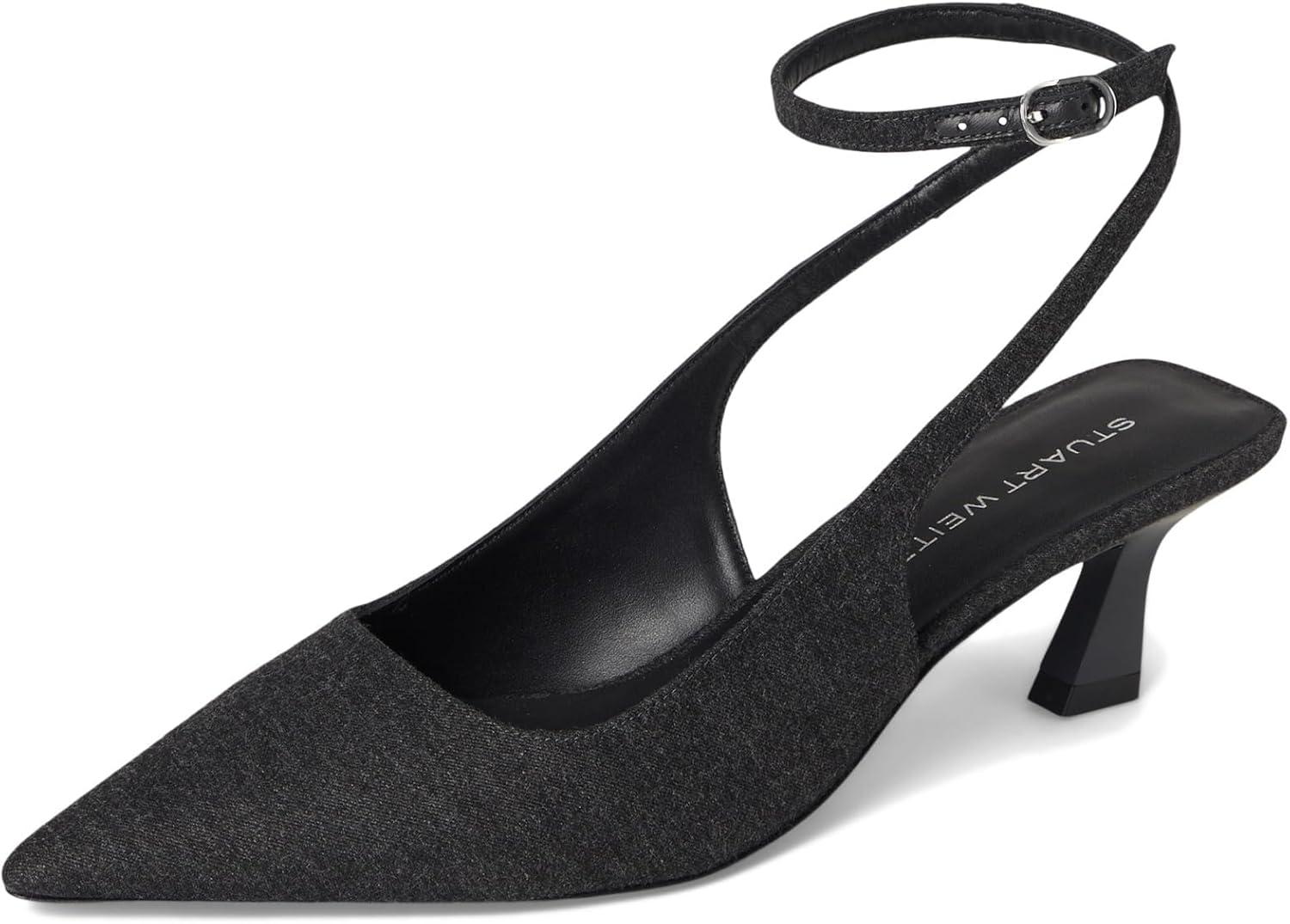 image:imageStuart Weitzman Womens Vinnie 50 Strap PumpCharcoal