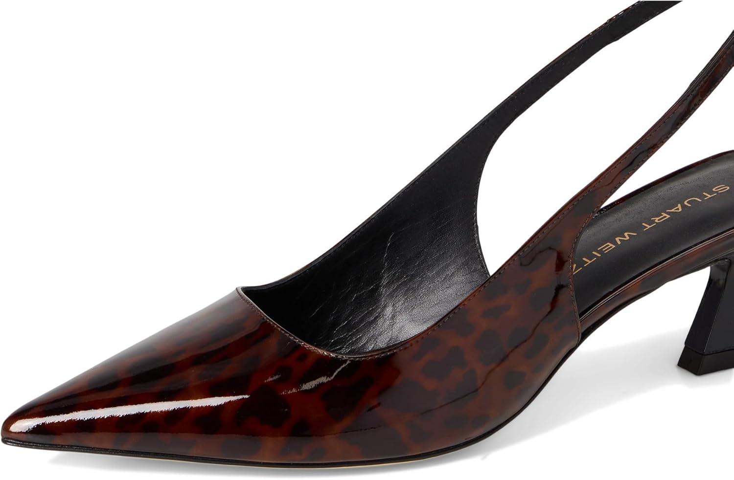 image:imageStuart Weitzman Womens Vinnie 50 Strap PumpDark Brown