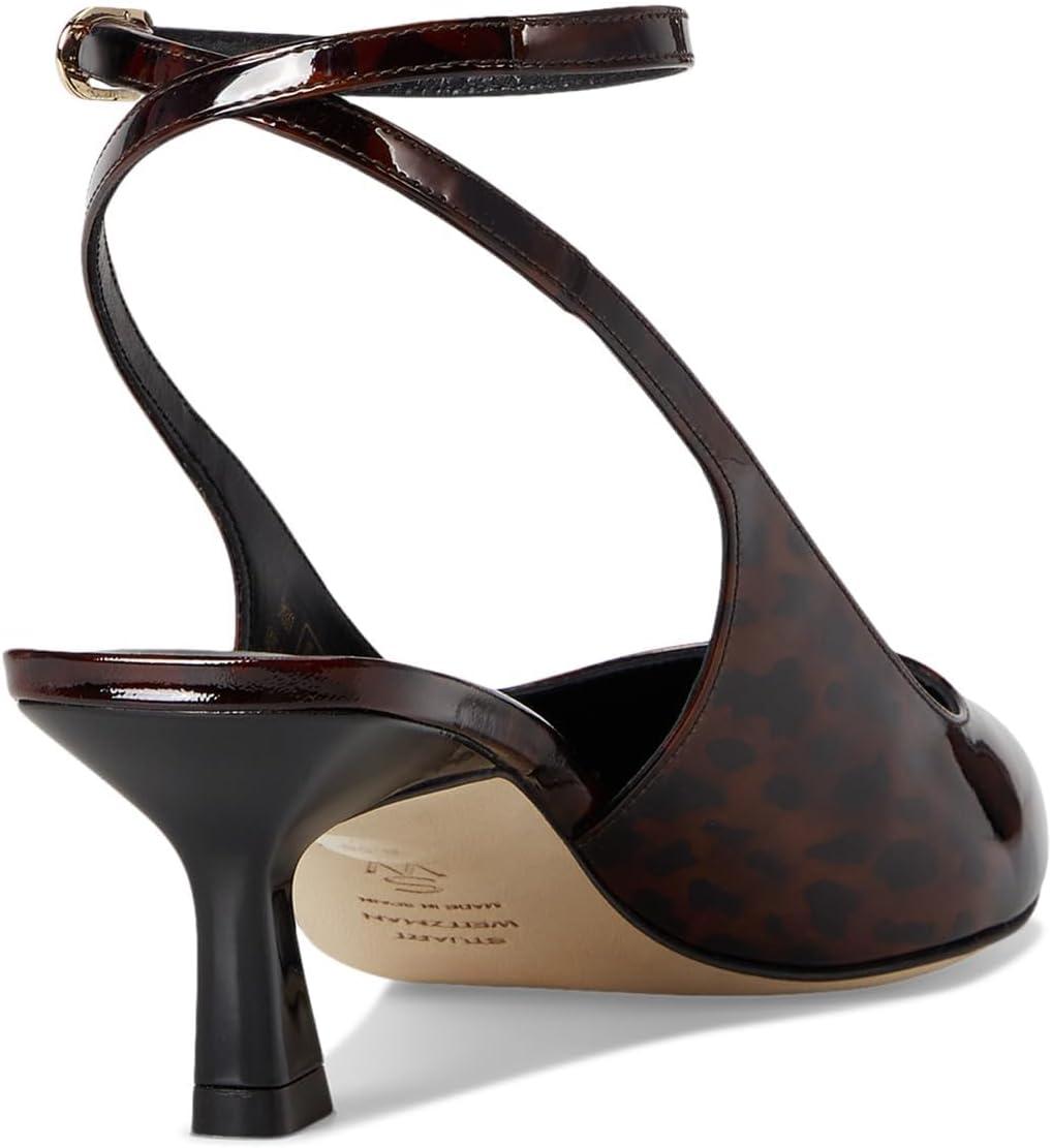 image:imageStuart Weitzman Womens Vinnie 50 Strap PumpDark Brown