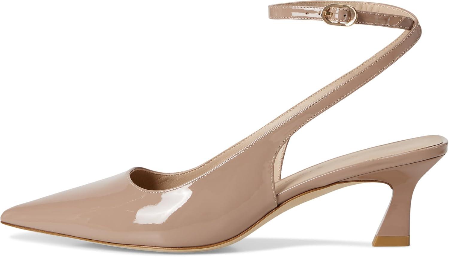 image:imageStuart Weitzman Womens Vinnie 50 Strap PumpFawn