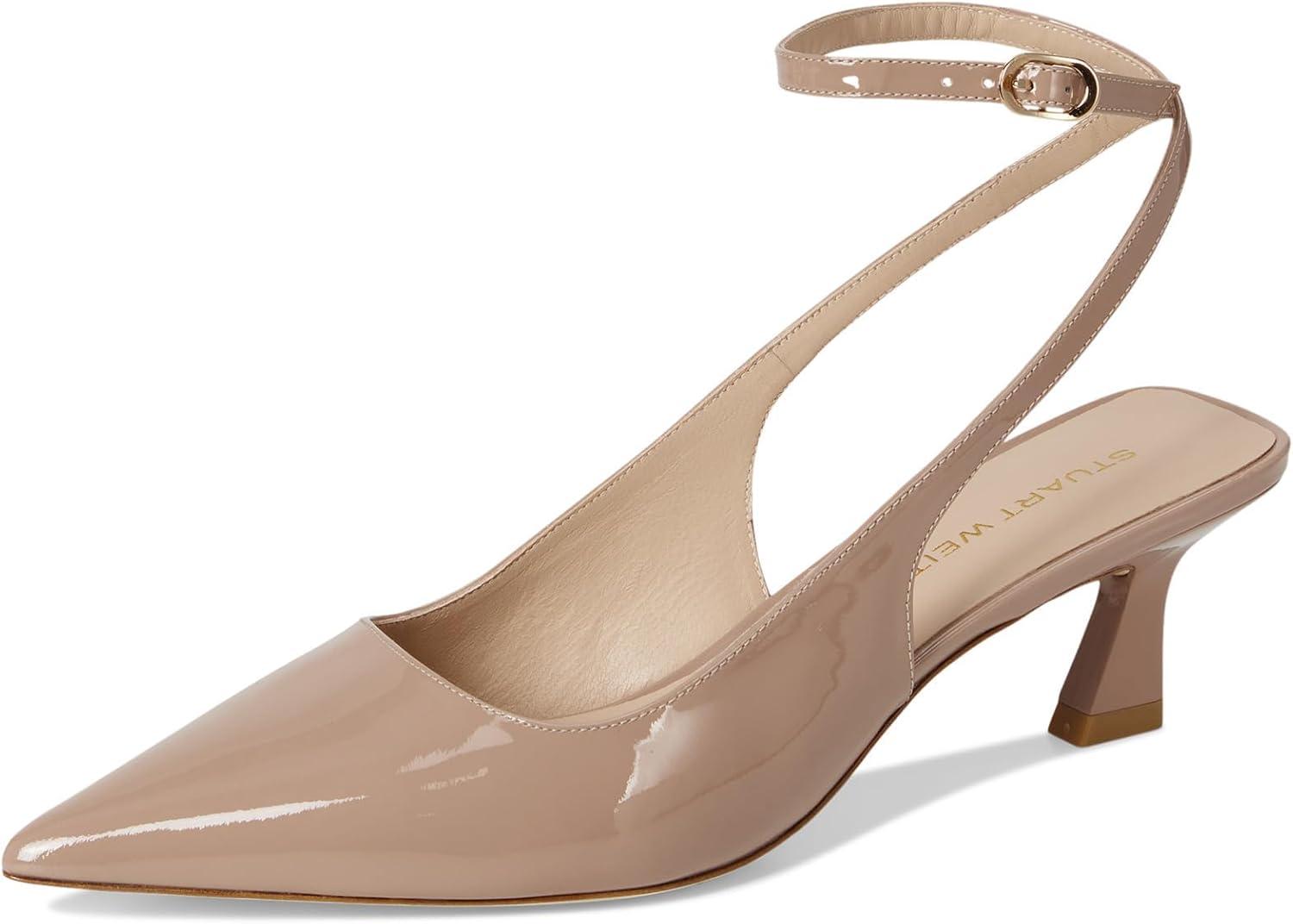 image:imageStuart Weitzman Womens Vinnie 50 Strap PumpFawn