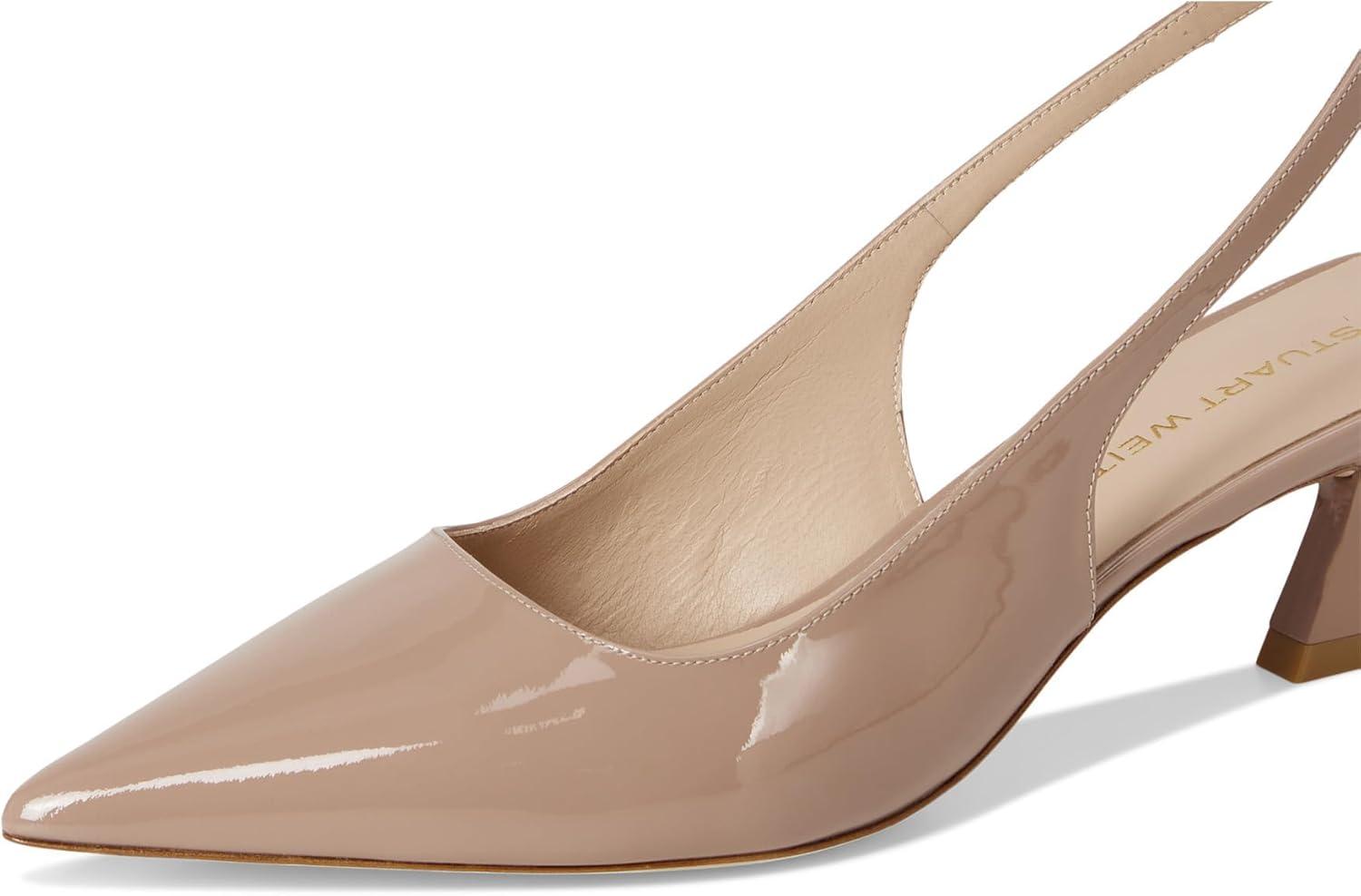 image:imageStuart Weitzman Womens Vinnie 50 Strap PumpFawn