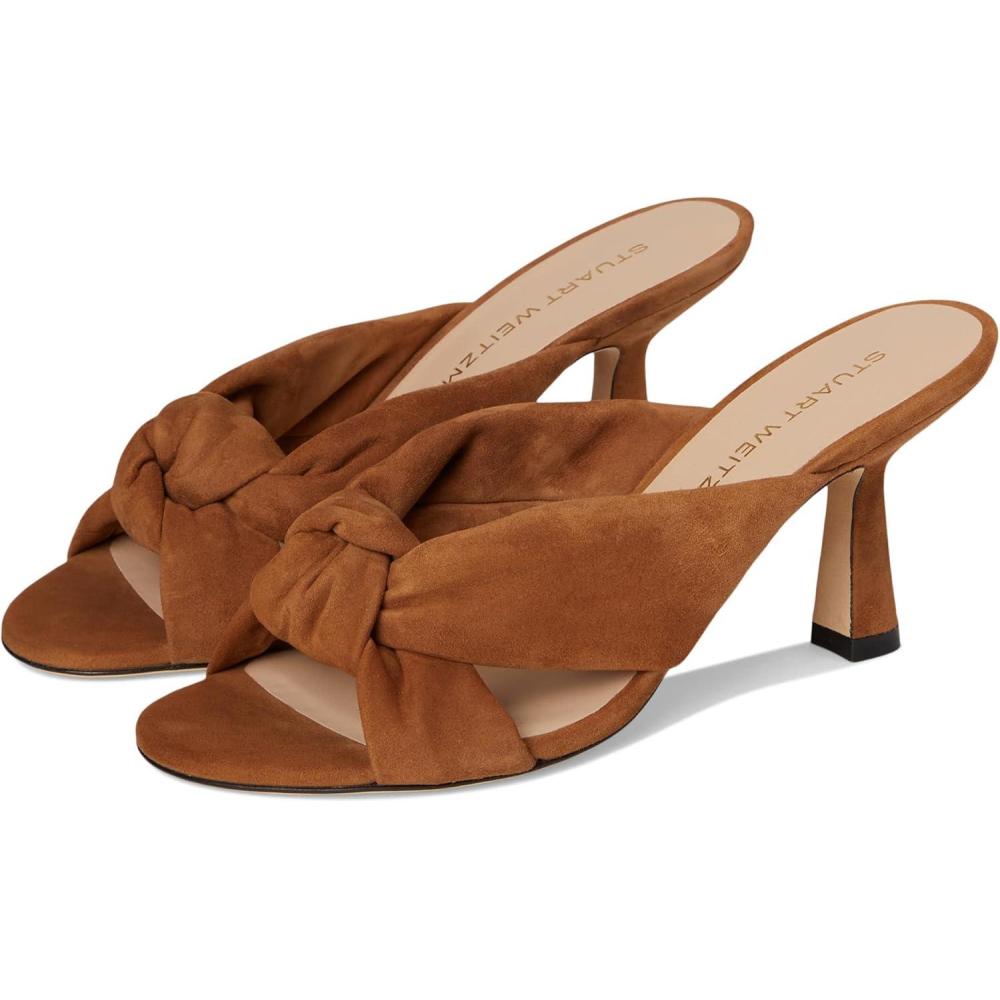 image:imageStuart Weitzman Womens Soplaya Slide 75 SandalToasted Almond