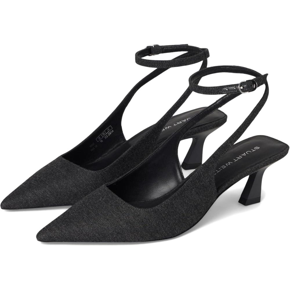 image:imageStuart Weitzman Womens Vinnie 50 Strap PumpCharcoal