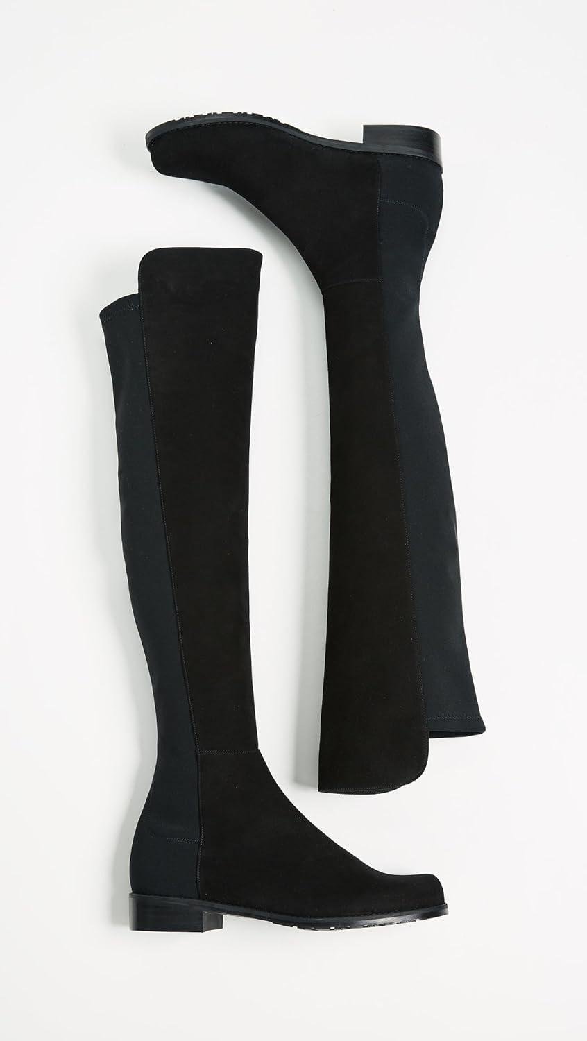 image:imageStuart Weitzman Womens 5050 Flat BootsBlack