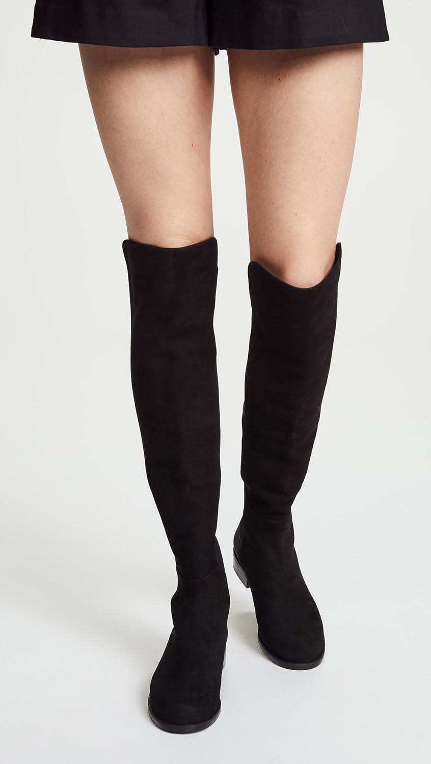 image:imageStuart Weitzman Womens 5050 Flat BootsBlack