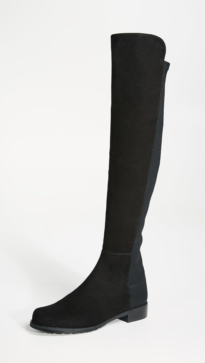 image:imageStuart Weitzman Womens 5050 Flat BootsBlack