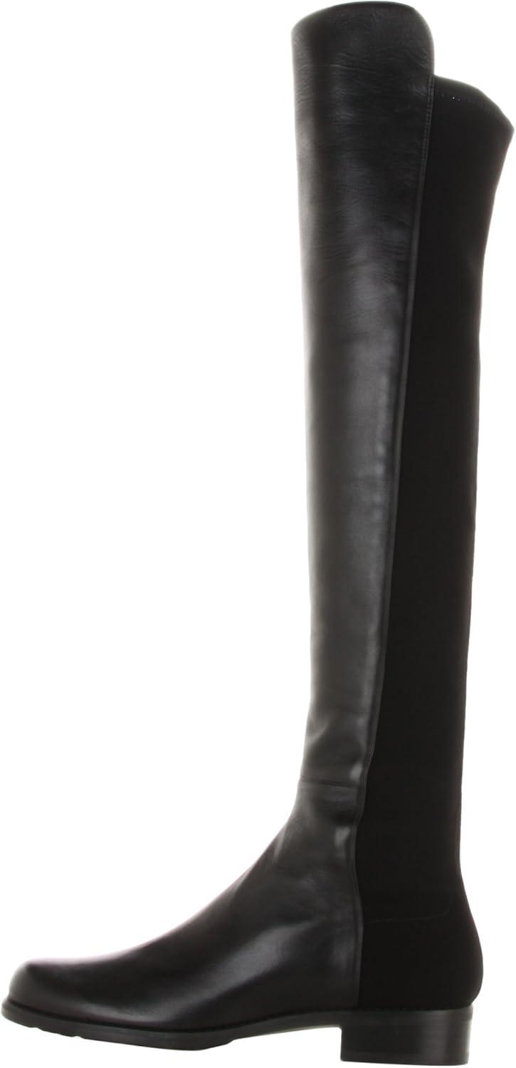 image:imageStuart Weitzman Womens 5050 Flat BootsBlack Nappa